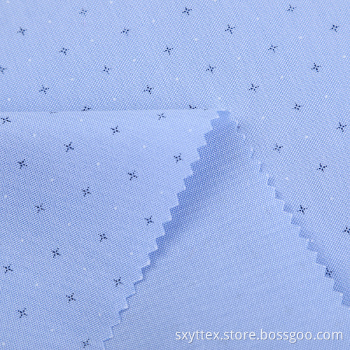 Impression de tissu de chemise faite sur commande d&#39;Oxford de polyester de coton